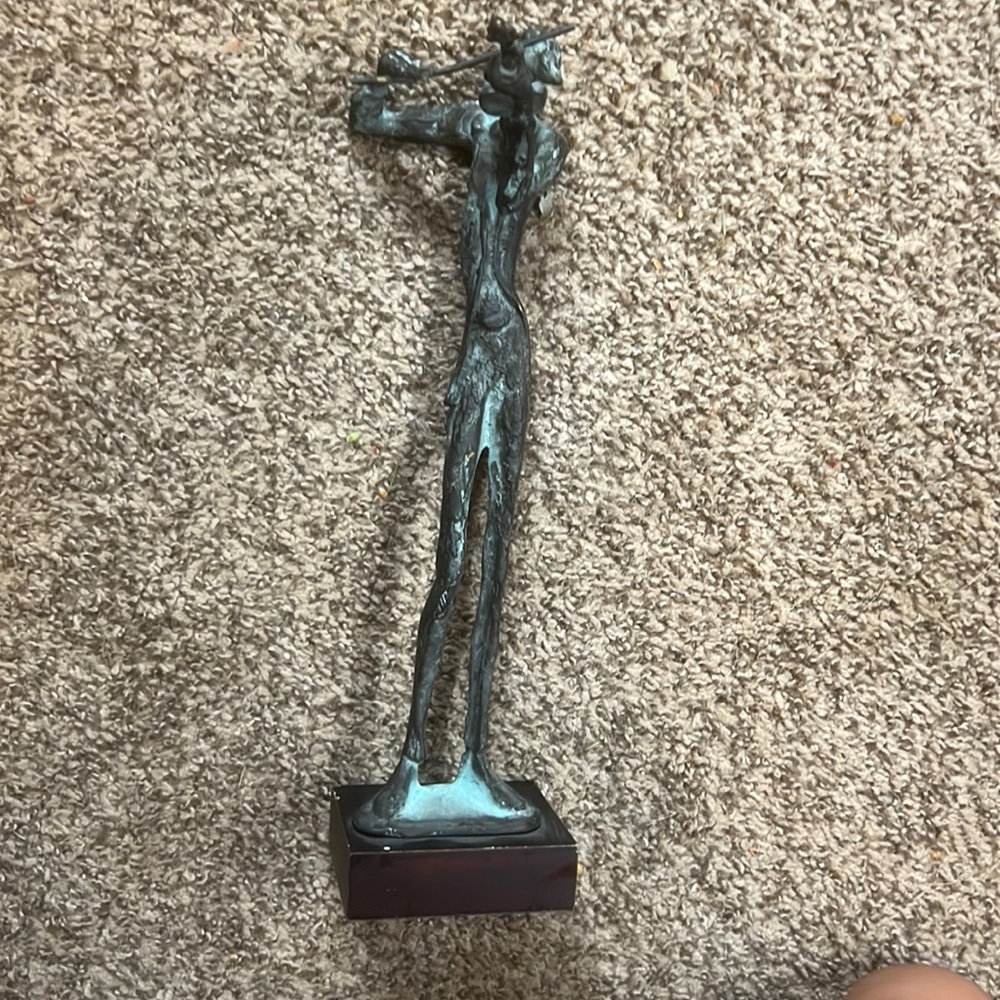 Vintage 1960s bronze brutalist